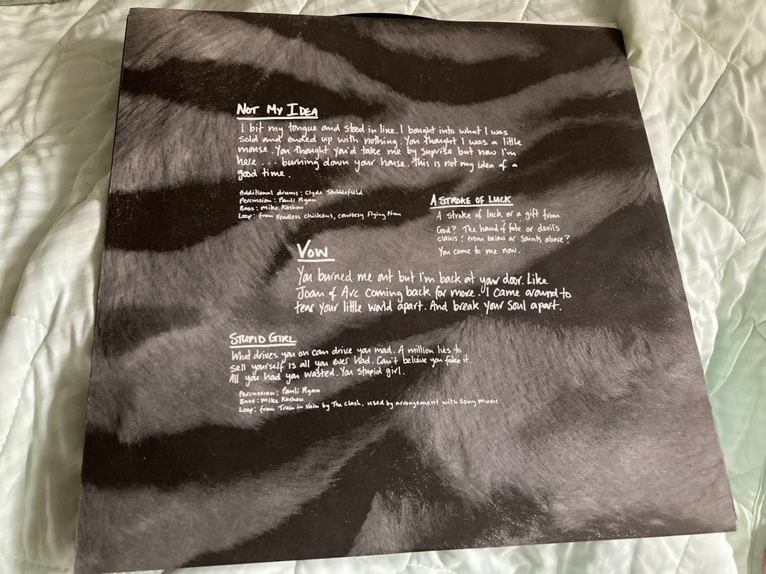 レアgarbage ガービッジ直筆サインレコード　2lp analog アナログ