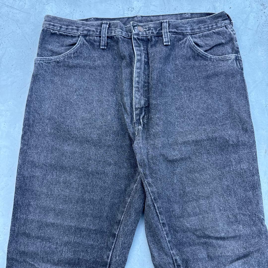 USA製 ラスラー 先染めブラックデニム リーバイス ラングラー Levi's