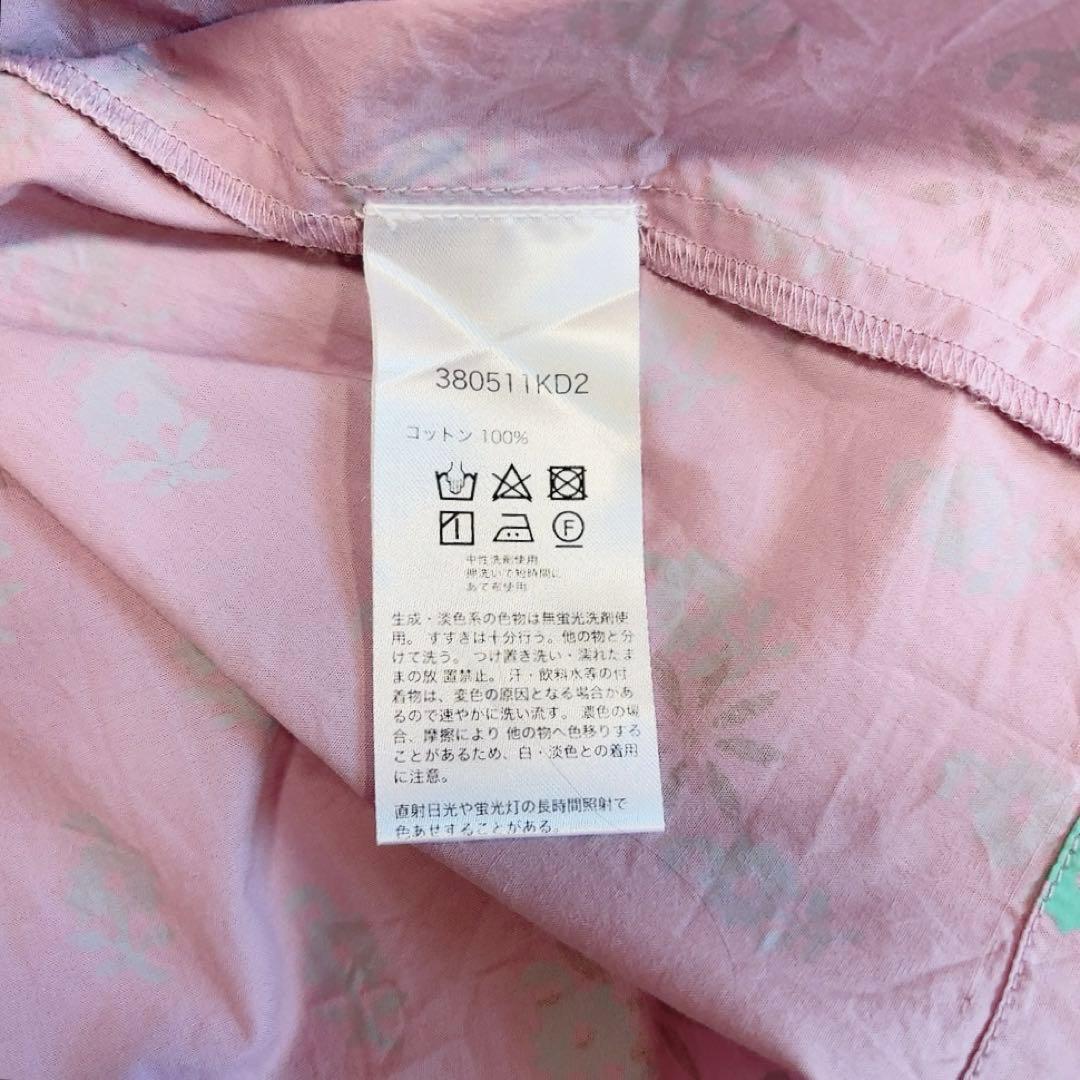 美品✨マーラカランコエ ポプリンブロックプリントワンピース 箔プリント