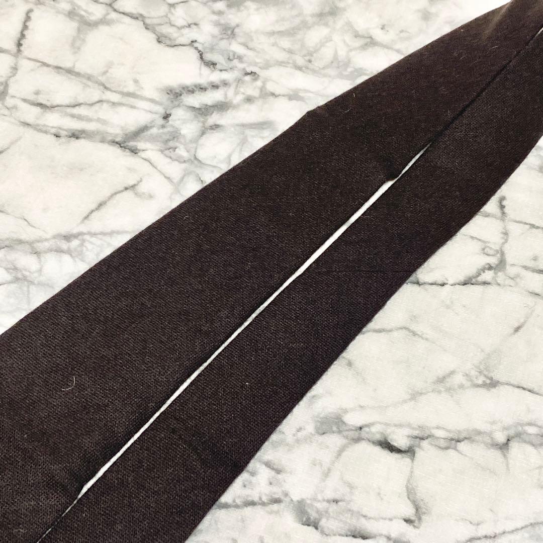 ✨未使用クラス✨汚れなし✨エルメス　ソリッド　カシミヤ100%　ネクタイ