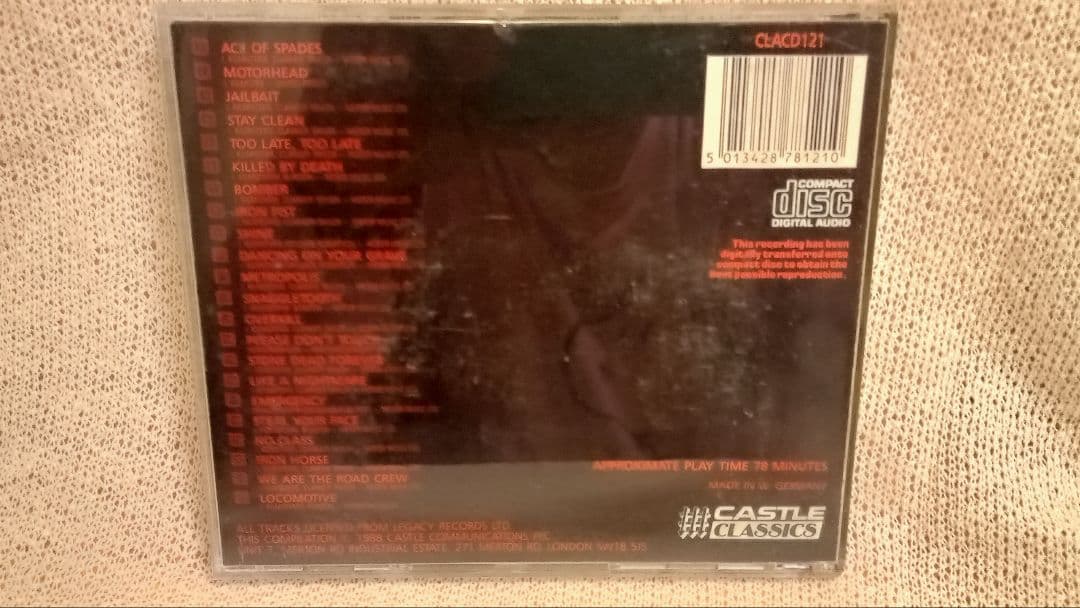 洋楽 モーターヘッド Motorhead 初期 CDアルバム 6枚セット メタル