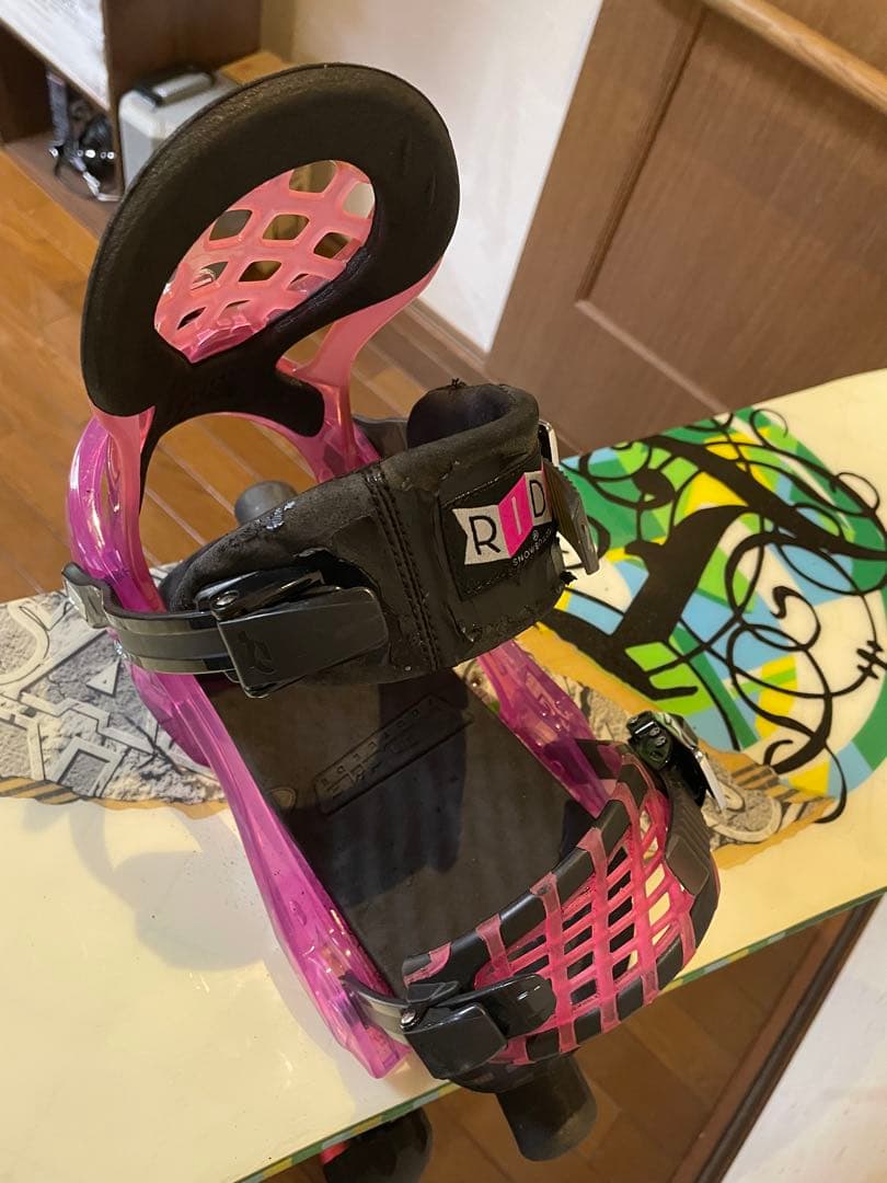 SALOMON スノーボード 155cm RIDE BIN(M) セット 美品