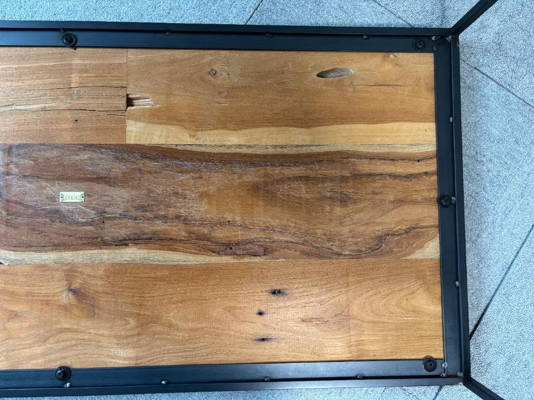 IDEE FRAME TABLE 古材の無垢材 1200 × 550 × 360
