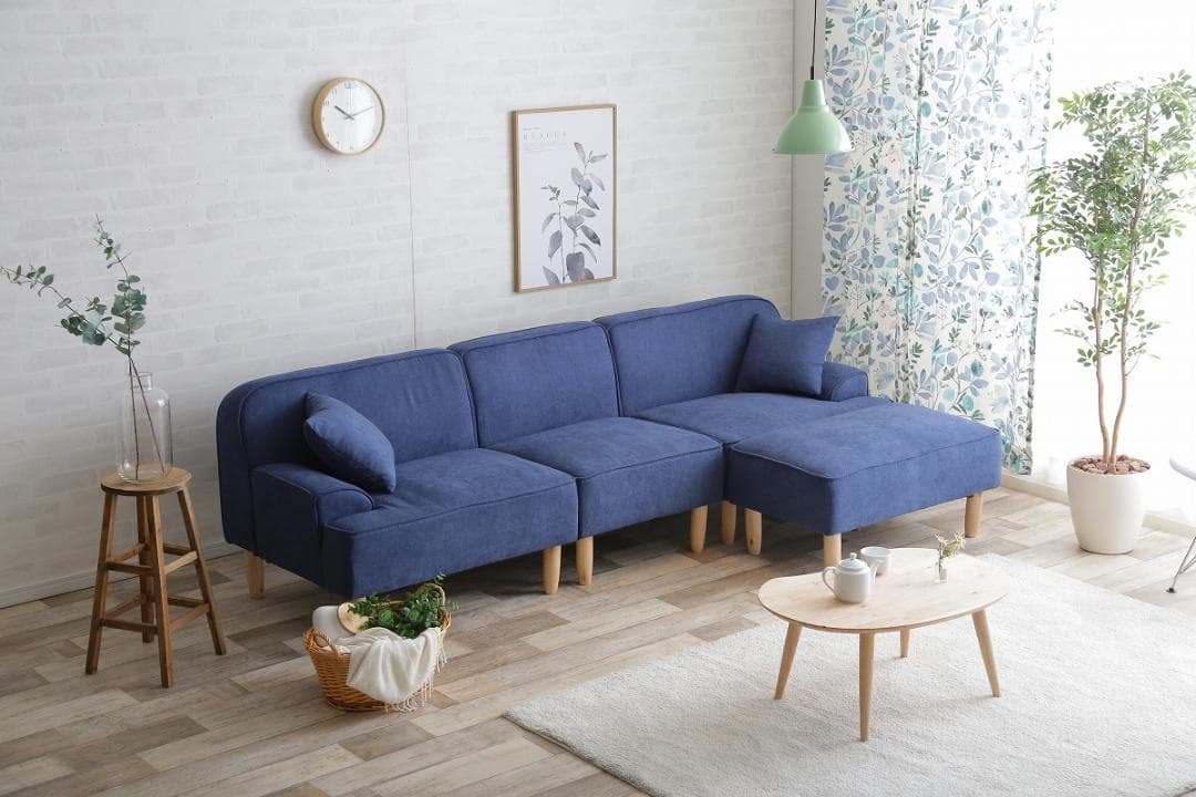 【新品・送料無料】Marsh 3人掛カウチソファ