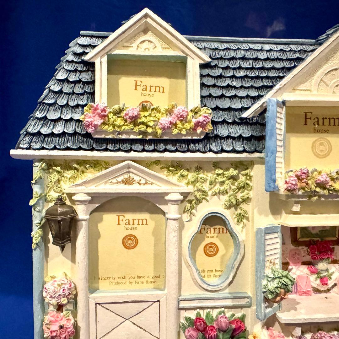【未使用】 FARM HOUSE ドールハウス風 フォトフレーム ハンドペイント