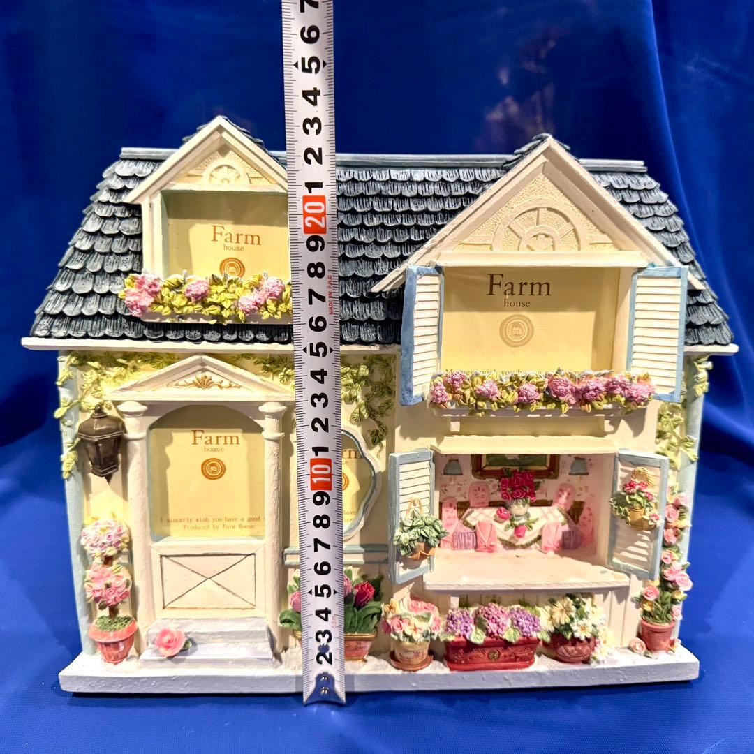 【未使用】 FARM HOUSE ドールハウス風 フォトフレーム ハンドペイント