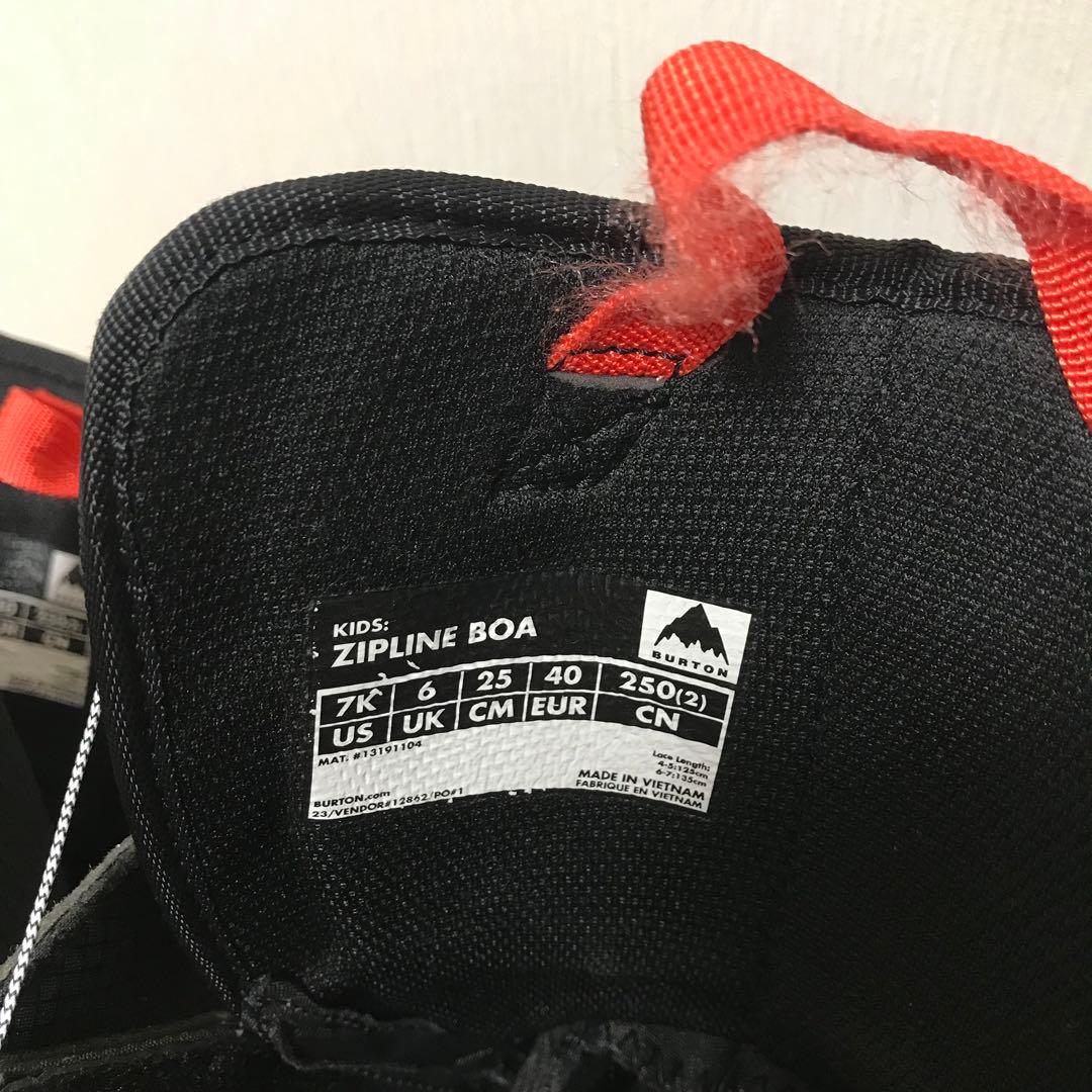 Burton Zipline Boa キッズ スノーボードブーツ 25cm 7K