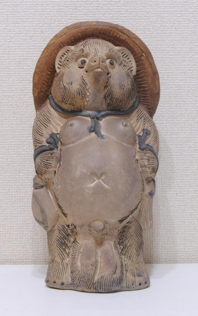 信楽焼 たぬき 狸 「 狸庵 」置物 オブジェ 庭 縁起物 開運
