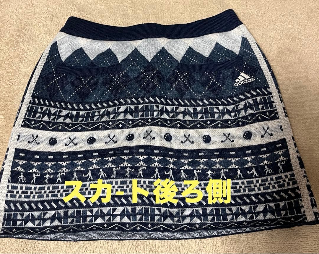 adidasゴルフニットセットアップSサイズ3点セット(サンバイザー付き)