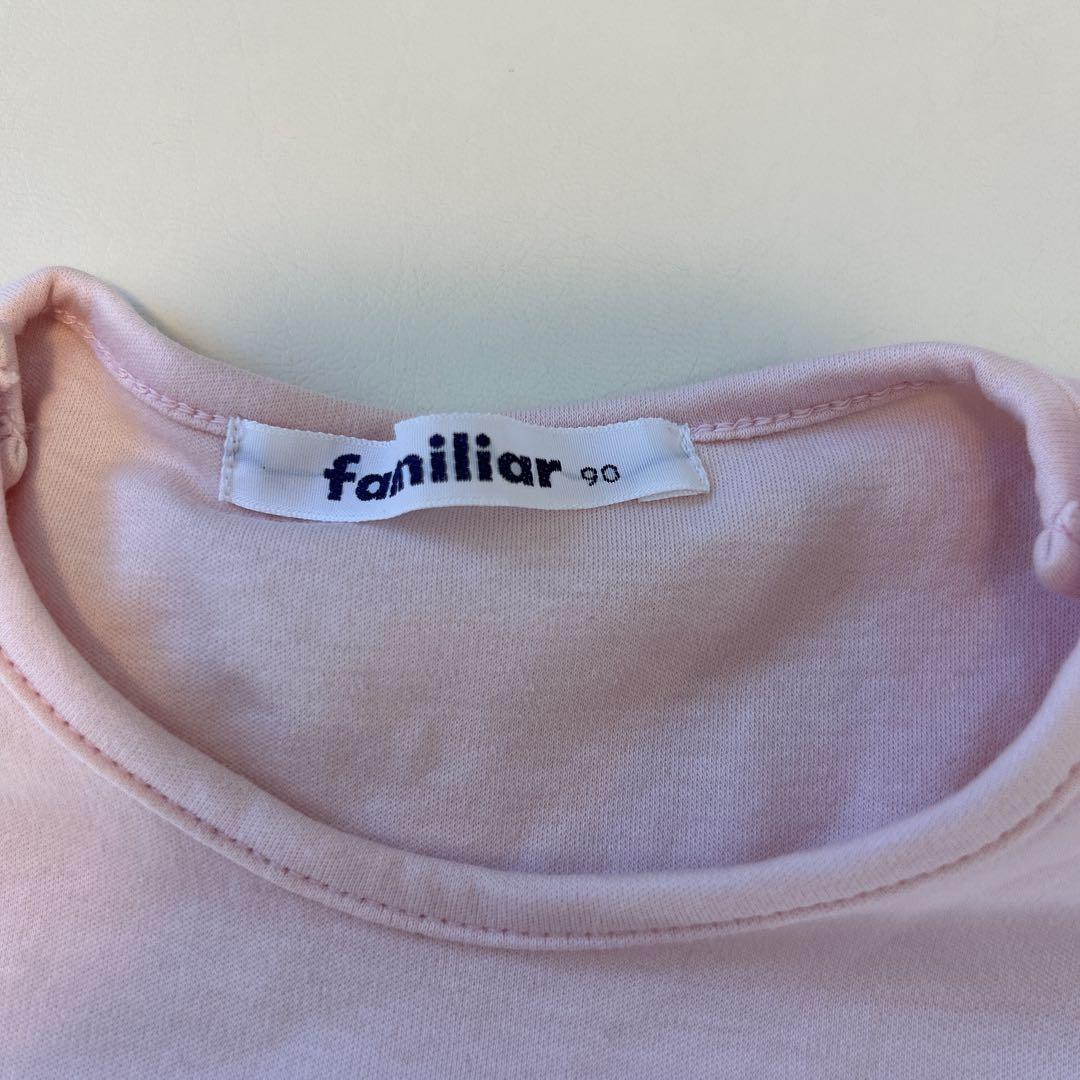 familiar さくらんぼピンク Tシャツ 90