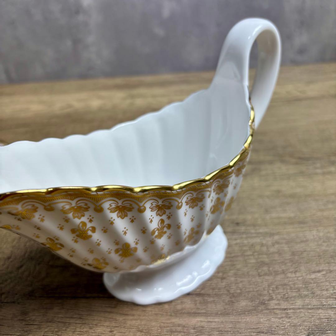 スポード Spode フルールドリス ソースボード プチオーバル　金彩