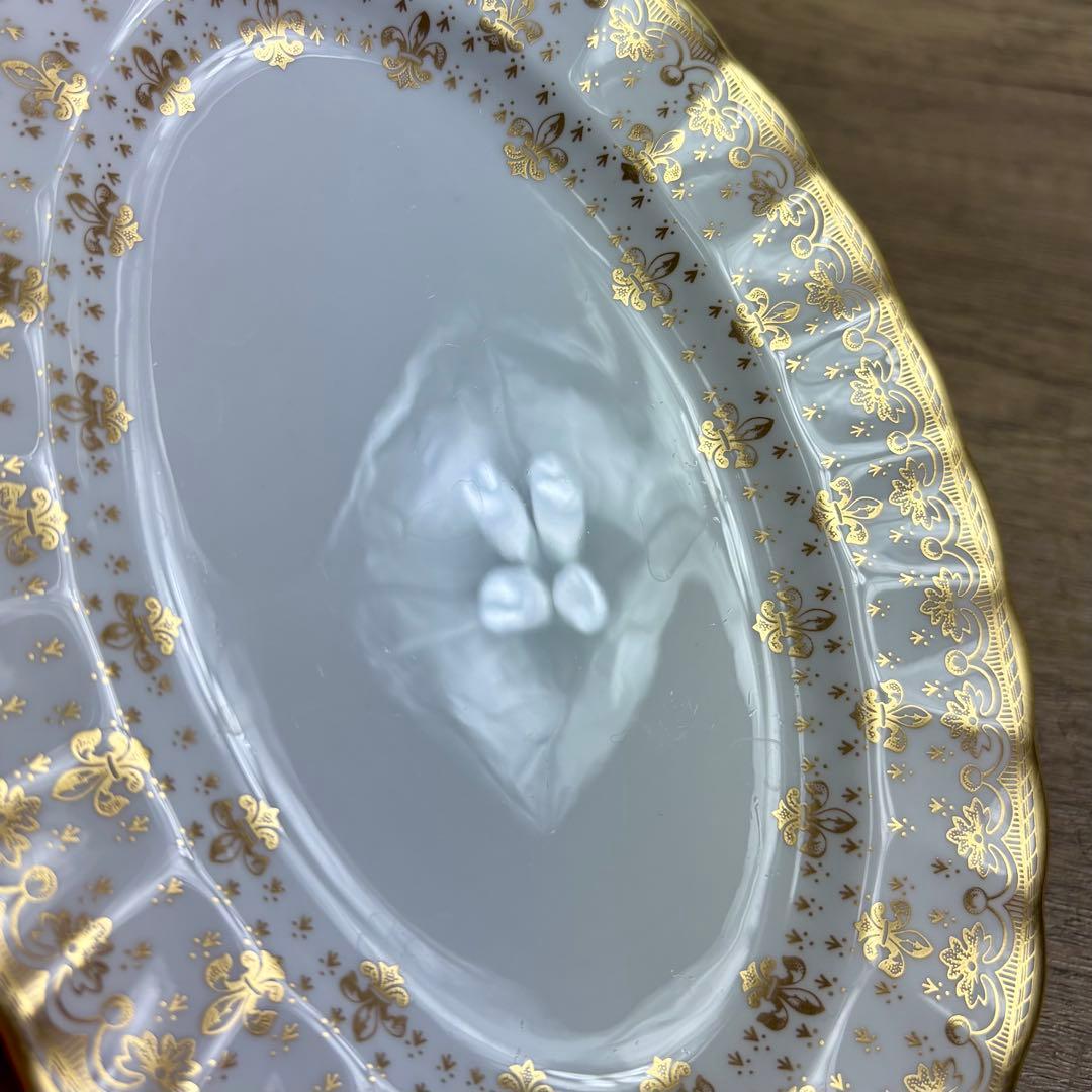 スポード Spode フルールドリス ソースボード プチオーバル　金彩