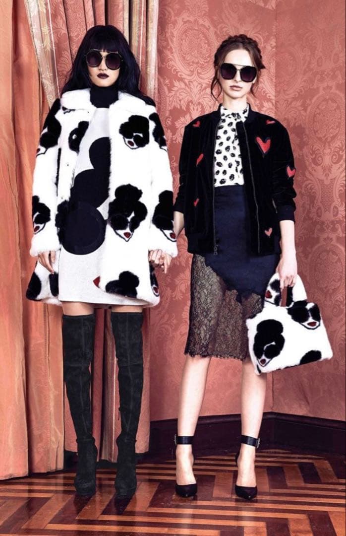 希少アリスアンドオリビア ステイシーフェイスパーカー alice+olivia