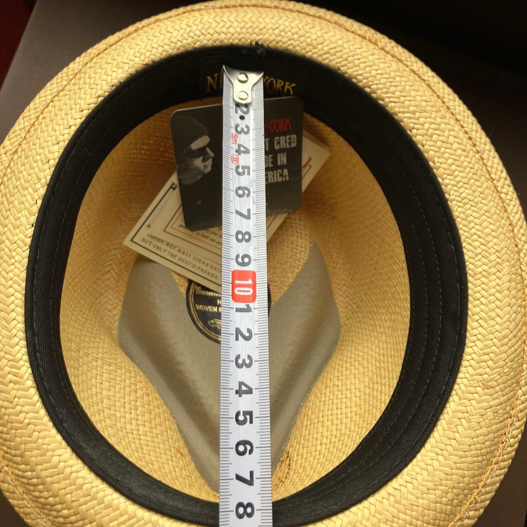 New York Hat ニューヨークハット パナマティアドロップ 焼印 未使用