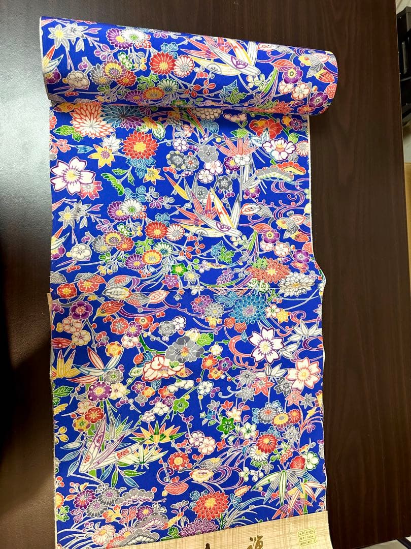 京友禅着物反物　反物　七五三　子供用着物　子供着物　ハギレはぎれ　リメイク正絹