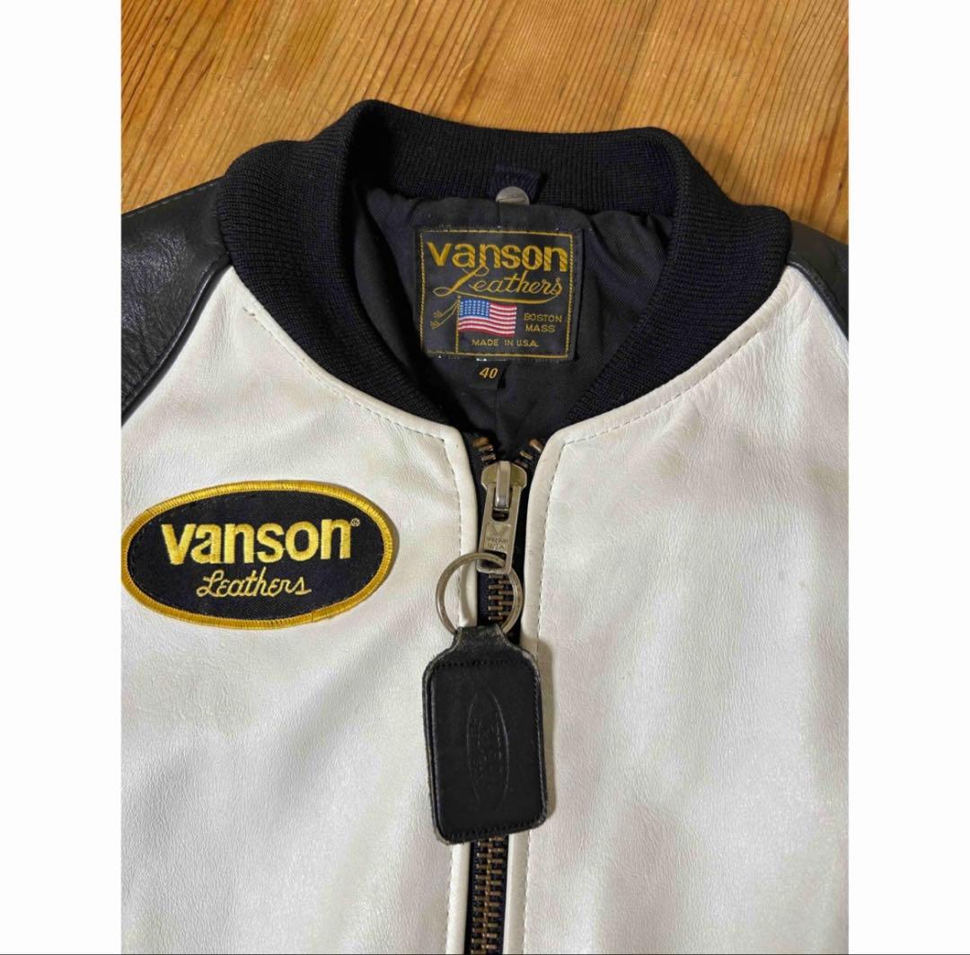 VANSON ライダース 40 革ジャン レザージャケット