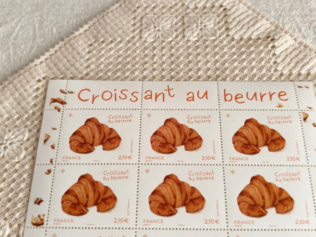 【ａｎｃｏさま】la poste france ❀ クロワッサンの香り スタンプ