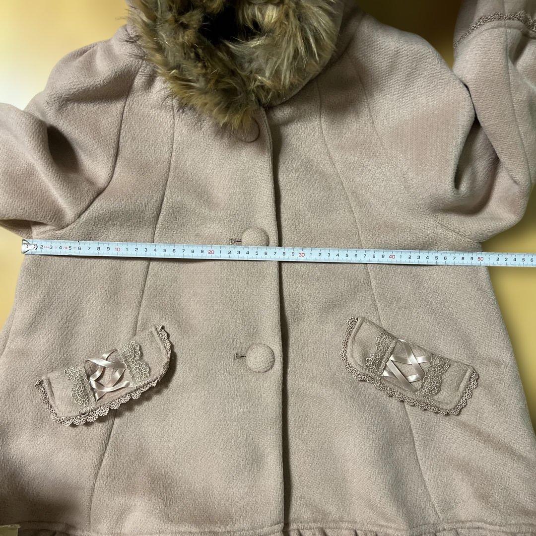 アクシーズファム⭐︎フーテッドポンチョコート⭐︎アワピンク⭐︎Mサイズ⭐︎新品未使用品