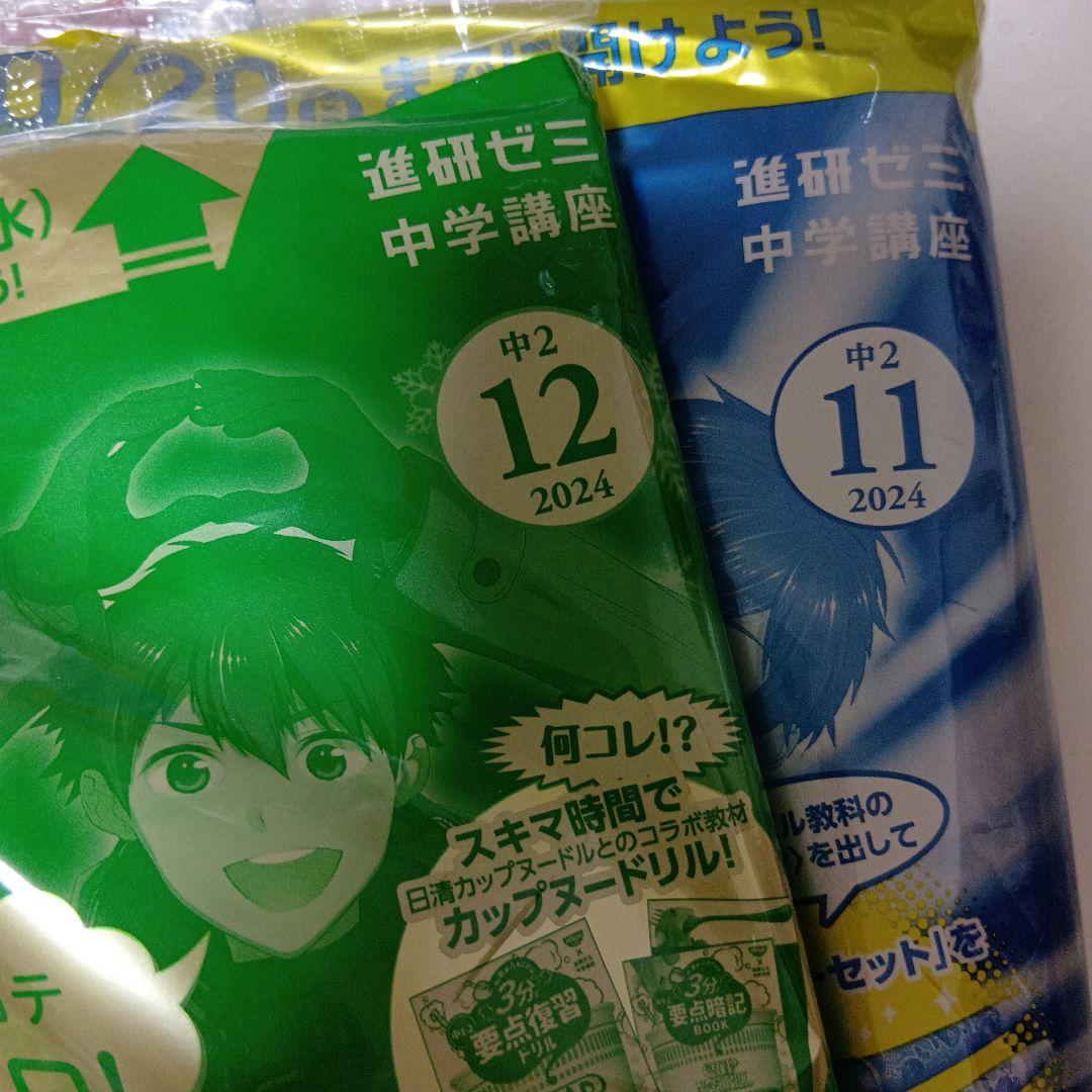 進研ゼミ　中学講座　中学2年生　10月〜3月