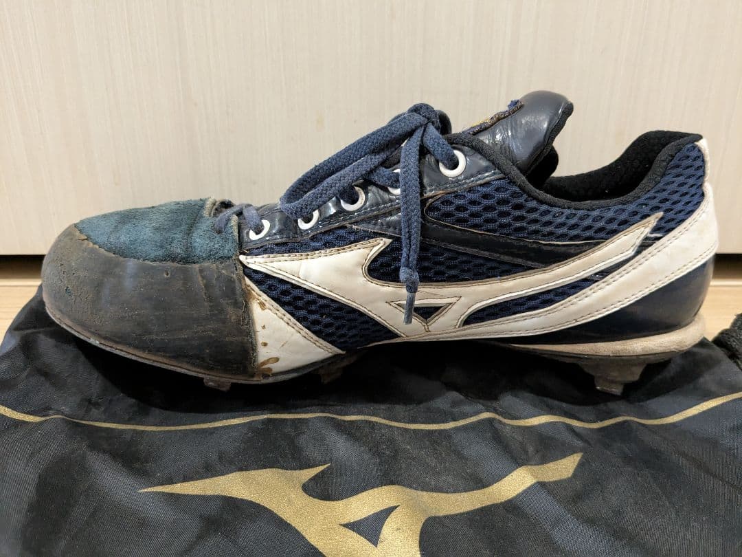 青森大学野球部　スパイク　Mizuno Pro ミズノプロ　P革付き　オーダー