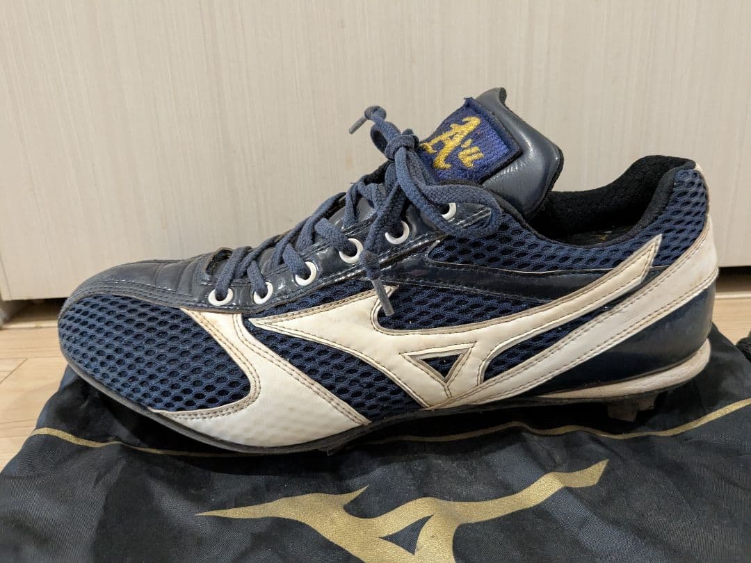 青森大学野球部　スパイク　Mizuno Pro ミズノプロ　P革付き　オーダー