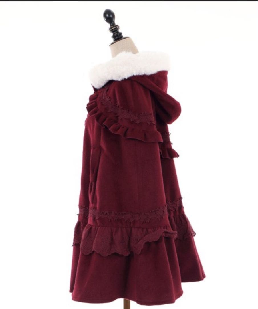 axes femme kawaii ローズフリルケープコート　ダッフル　マント