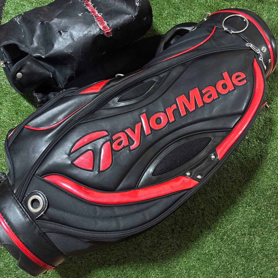 TaylorMade キャディバッグ 黒/赤　テーラーメイド