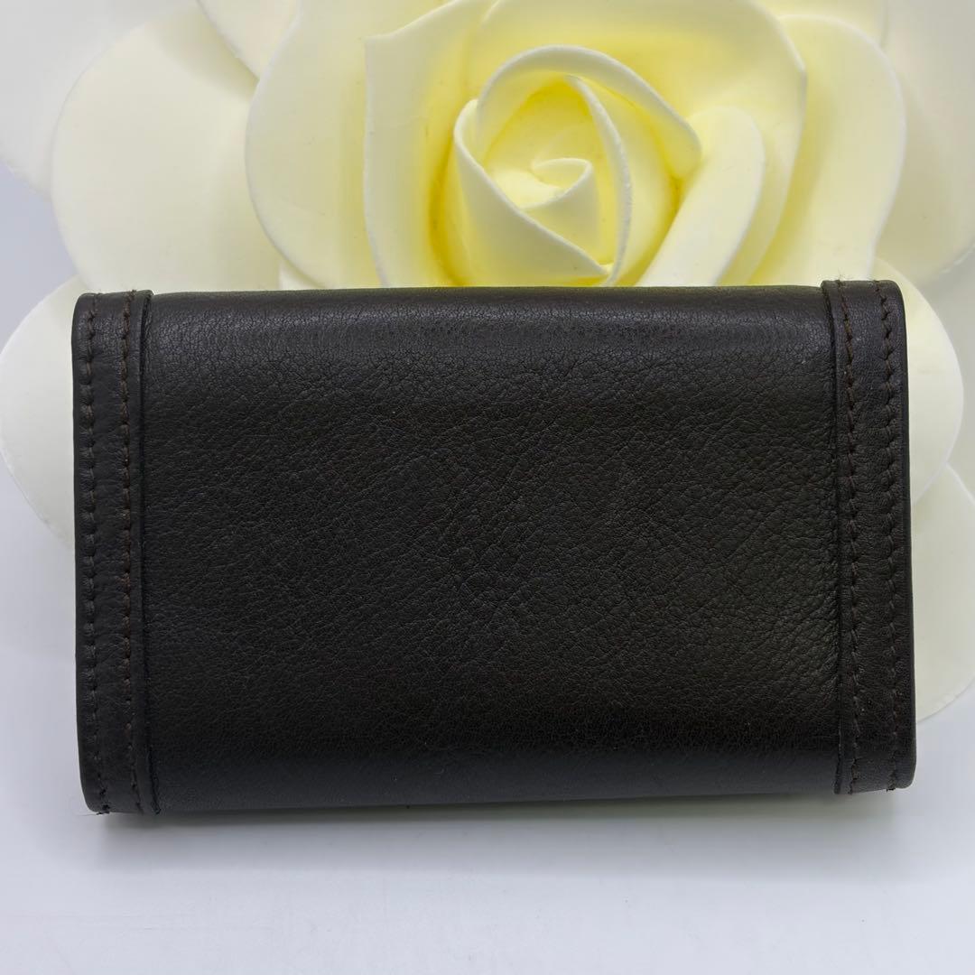 未使用！Salvatore Ferragamo☆ダークブラウン6連キーケース