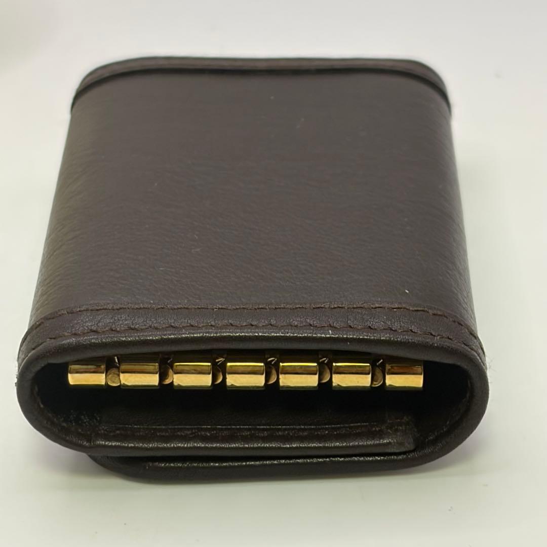 未使用！Salvatore Ferragamo☆ダークブラウン6連キーケース