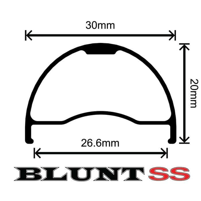 velocity　リム　BLUNT SS 650b 28h ２本セット
