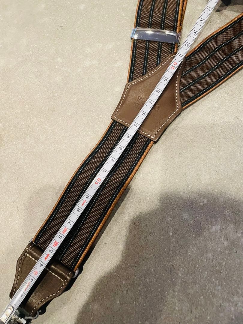 ★未使用美品 サスペンダー ブラウン