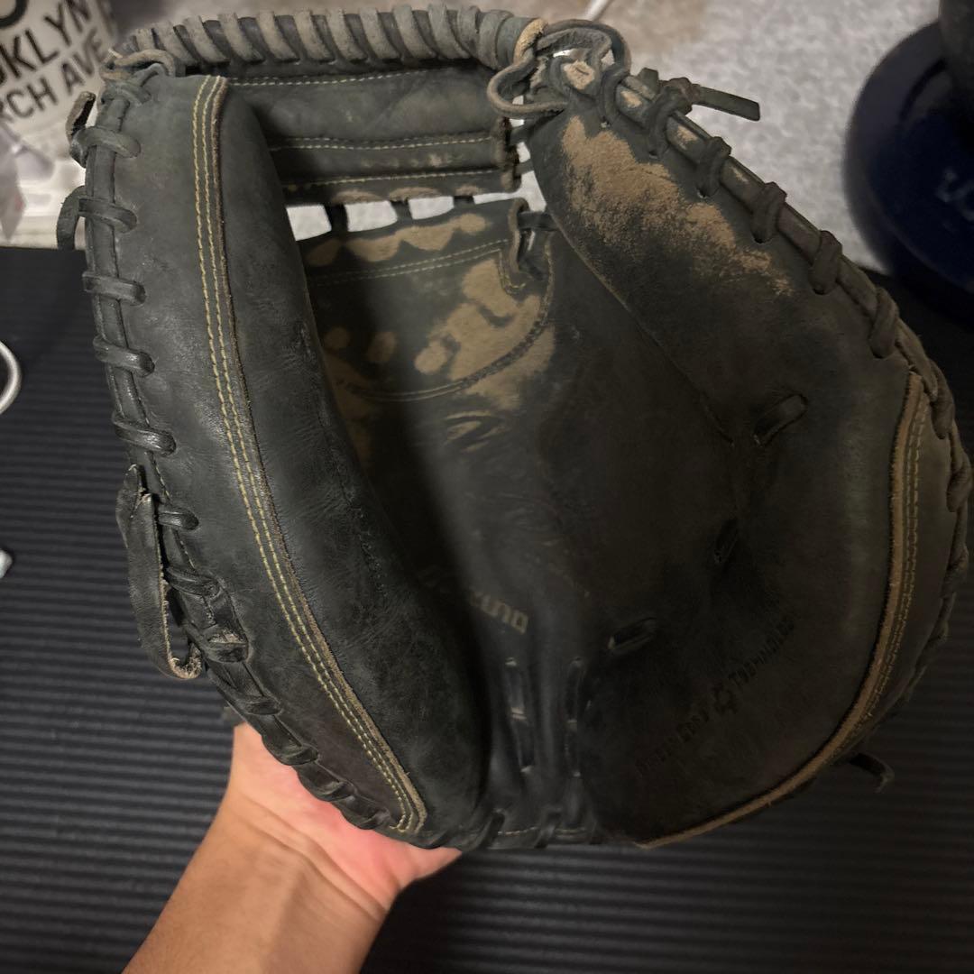 ダークブラウン レザー 軟式グローブ ミズノプロ