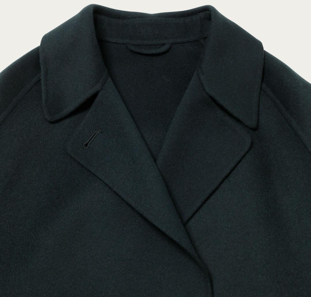 22aw Beauty & Youth リバー ポンチョ コート S Green