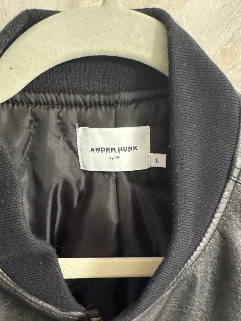ANDER HUNK MA-1レザージャケット 完売品