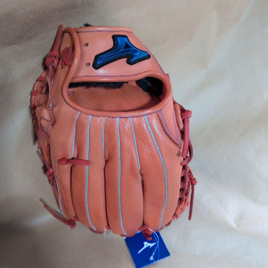 Mizuno:左投げ:軟式グローブ:外野手:スプレンディッドオレンジ:サイズ14