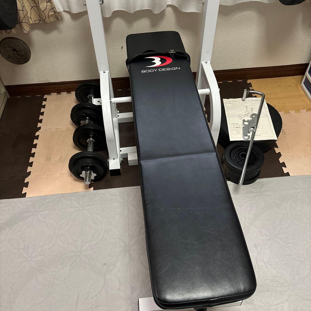 BODY DESIGN トレーニングベンチ ウェイトセット