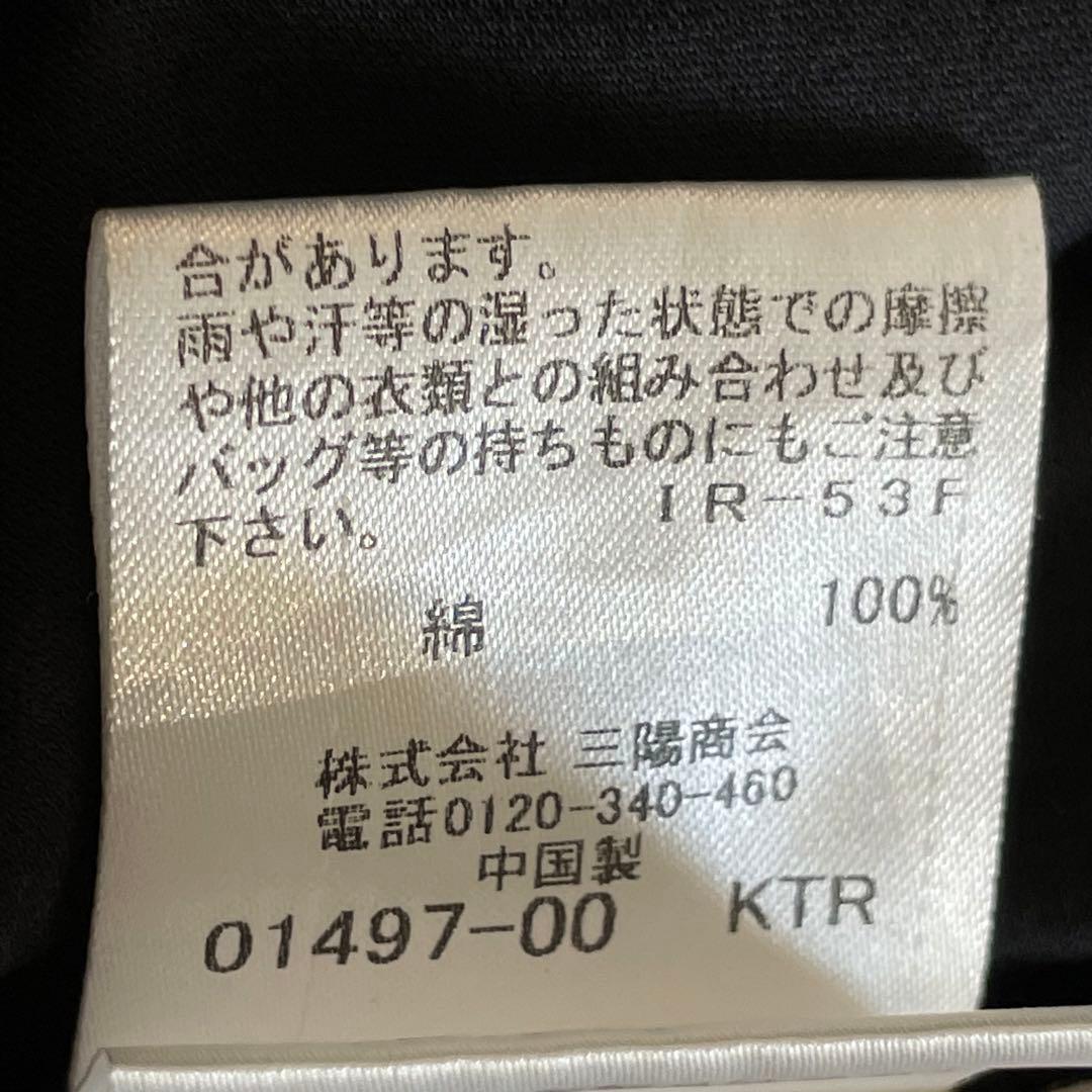 ブルーレーベルクレストブリッジ　半袖ワンピース　両サイドチェック　リボン　黒　M