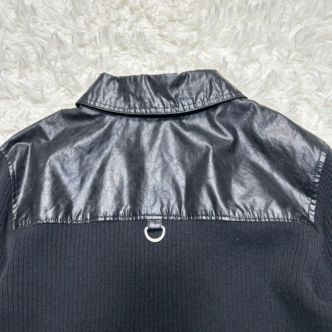 【美品】バーバリーロンドン ニットジャケット ノバチェック ブラック 160