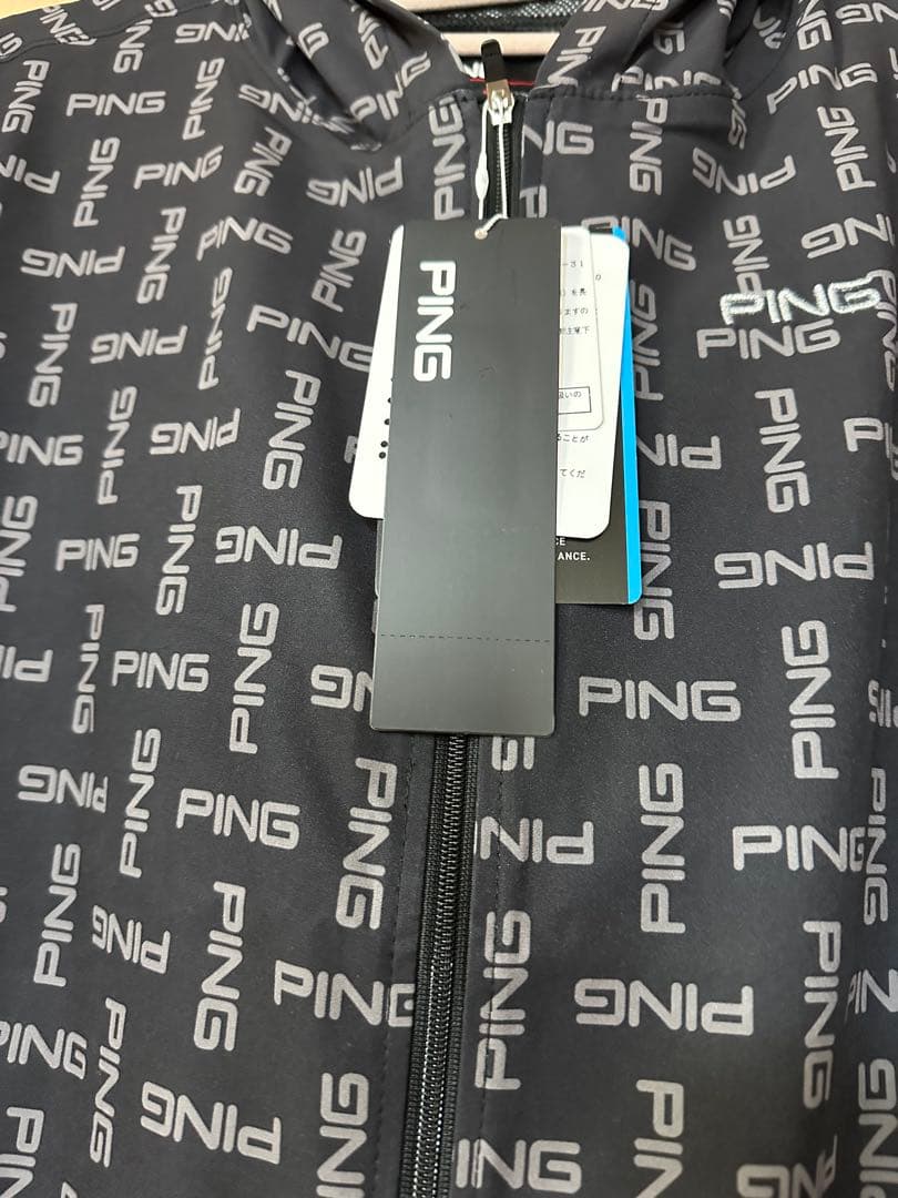 サイズS PING 撥水ジャケット ブラック
