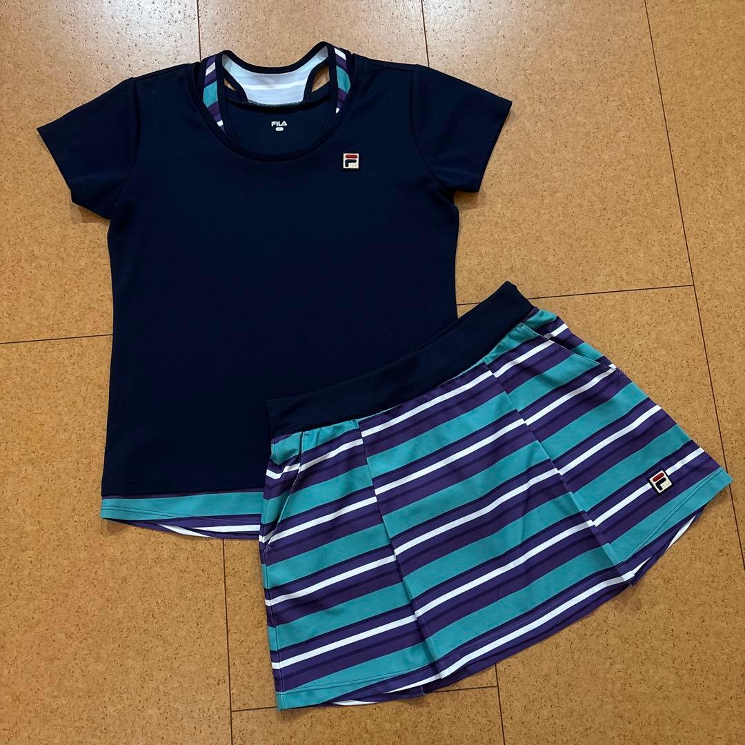 新品　未使用　L セットアップ　FILA セットアップ　上下　紺