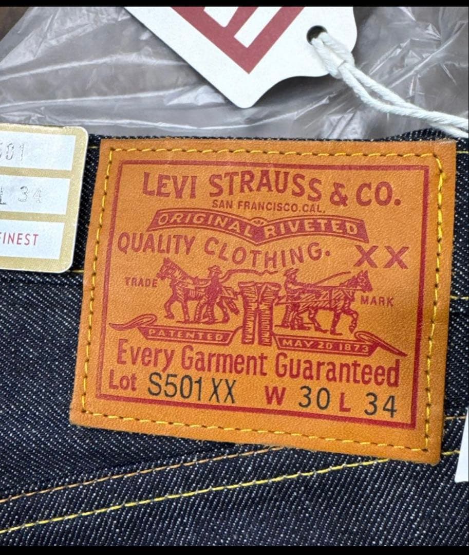 新品 LVC S501XX 1944 リーバイス 大戦モデル　W30 L34