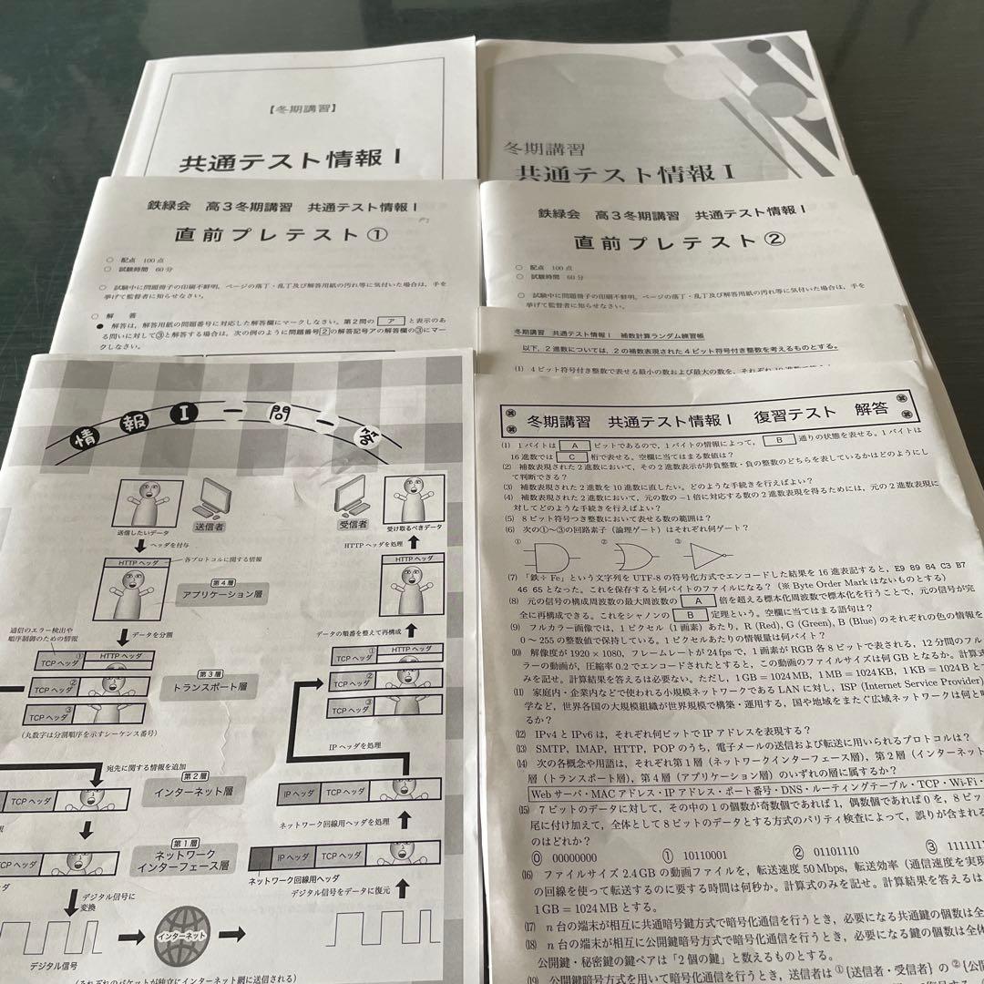 鉄緑会　2025年　共通テスト情報 I 夏期講習と冬期講習