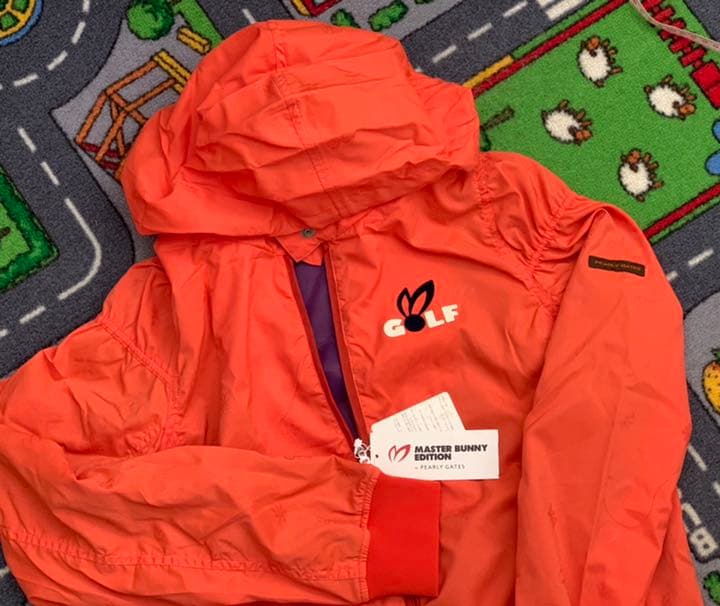 パーリーゲイツ　マスターバーニーパーカー付きブルゾン　Ｌサイズ