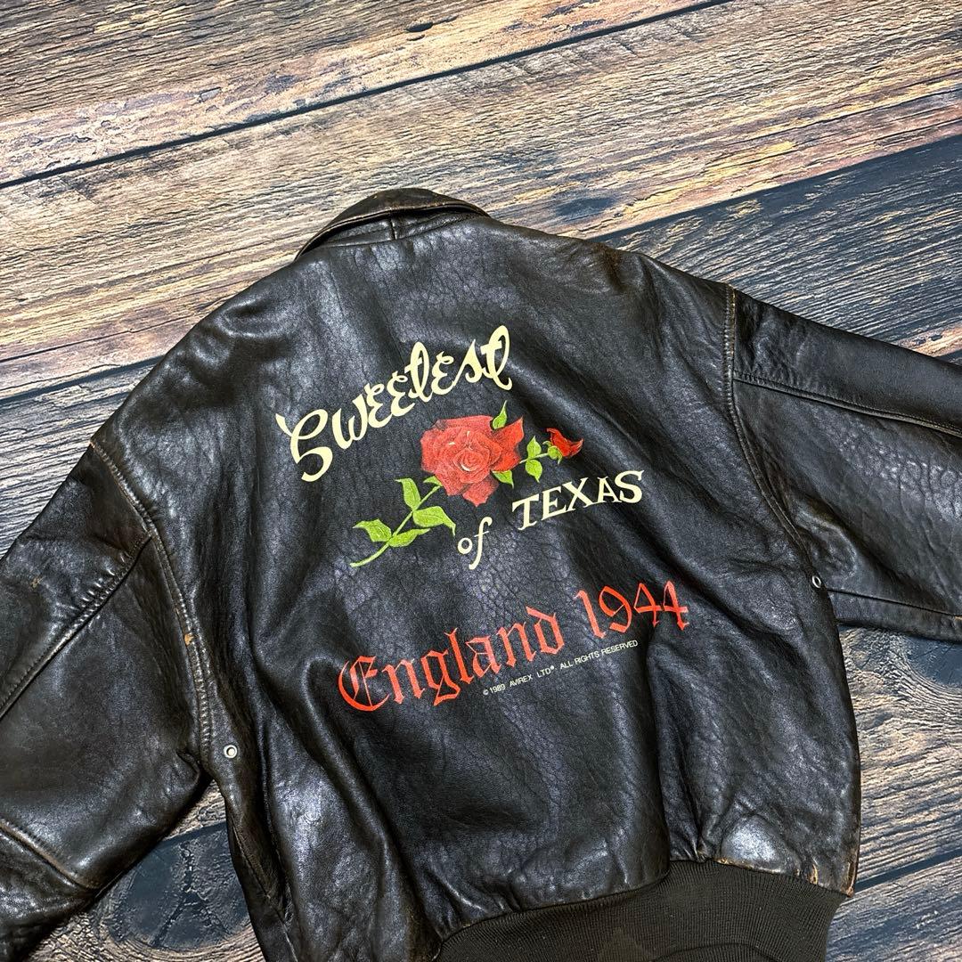ジャケット・アウター AVIREX / A-2 rose leather fight jacket
