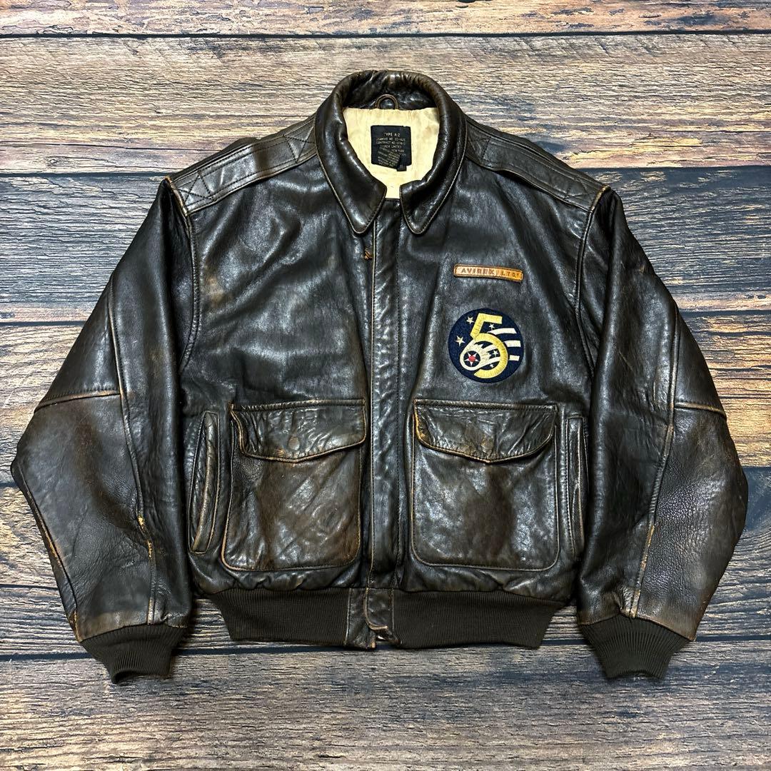 ジャケット・アウター AVIREX / A-2 rose leather fight jacket