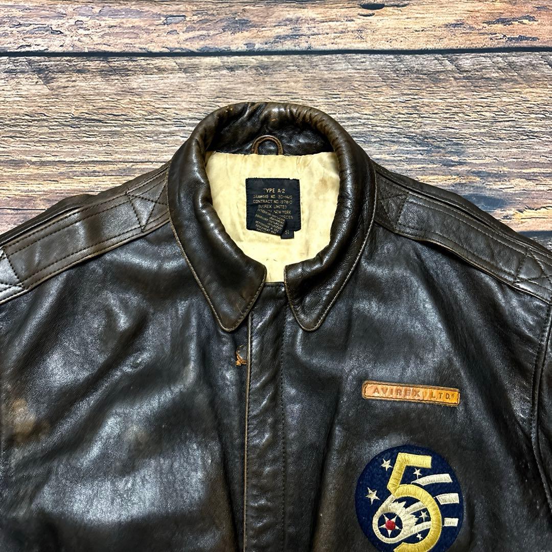 ジャケット・アウター AVIREX / A-2 rose leather fight jacket