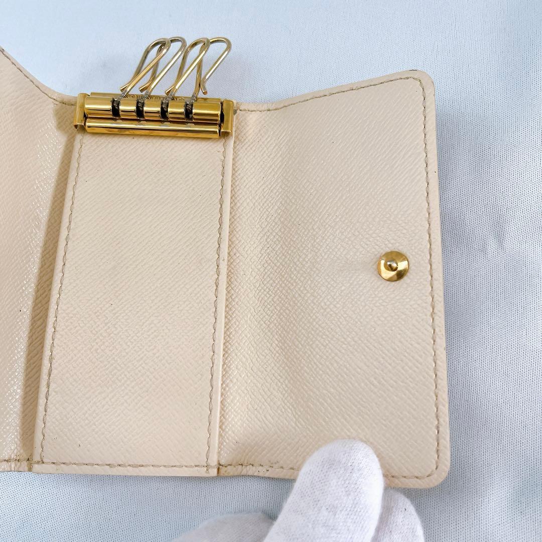 【まるる】付属品あり ルイヴィトン ダミエ アズール ミュルティクレ4