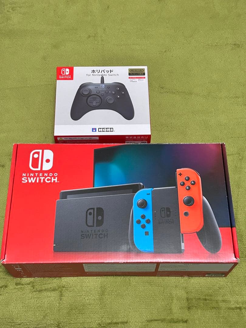 Nintendo Switch 一式、コントローラー、SD(256GB)付き