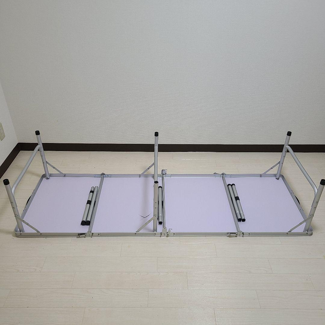 折りたたみロングテーブル 2台セット180×60cm キャンプ アウトドア
