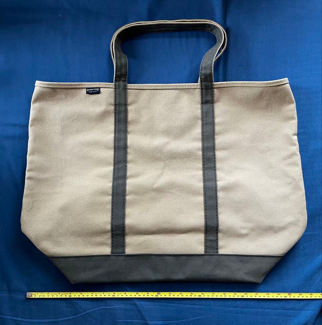 3*0様 ヴィンテージ Lands' End キャンバス トートバッグ 大型